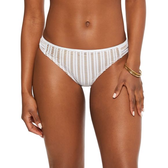 bar III Womens Crochet Side-Tab Hipster Bikini Bottoms,Large - Picture 1 of 1